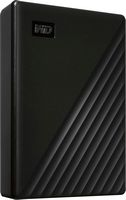 WD - My Passport 6TB External USB 3.0 Portable Hard Drive - Black - Left View