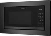 Frigidaire - 1.6 Cu. Ft. Built-In Microwave with Sensor Cooking - Black Stainless Steel - Left View