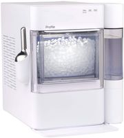 GE Profile - Opal 2.0 Ultra Nugget Ice Maker with Side Tank and Scale Inhibiting Filter - Stone W... - Left View
