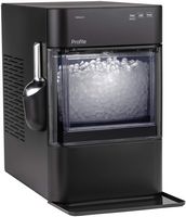 GE Profile - Opal 2.0 Ultra Nugget Ice Maker with Scale Inhibiting Filter - Carbon Black - Left View