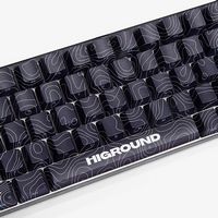 Higround - Basecamp 65 Black Ice 65% Wired Mechanical Lubed White Flame Linear Switch Gaming Keyb... - Left View