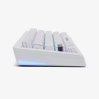 Higround - Summit 2.0 65 Snow Stone 65% Wired Mechanical Lubed Dreamland Linear Switch Gaming Key... - Left View