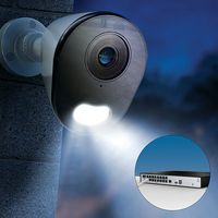 Night Owl - 2-Camera Indoor/Outdoor Add On Wired IP 4K Security Cameras - White - Left View