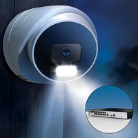 Night Owl - 2-Camera Indoor/Outdoor Add On Wired IP 4K Security Dome Cameras - White - Left View