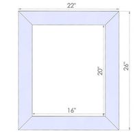 TRINITY - DRAKESTONE | 22x26 Barnwood Mirror | White Wash - White Wash - Left View