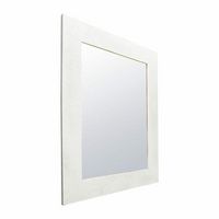 TRINITY - DRAKESTONE | 24x31 Barnwood Mirror | White Wash - White Wash - Left View