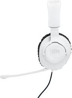 JBL - Quantum 100P Wired Gaming Headset for PS5, PS4, PC, and Switch - White - Left View