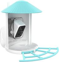 Pro Perch Extension For Birdfy Smart Bird Feeders - Blue - Left View