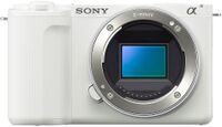 Sony - Alpha ZV-E10 II Mirrorless Content Creators' Camera - Body Only - White - Left View