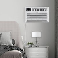 Whirlpool - 550 sq ft 10,000 BTU 230V Through the Wall Air Conditioner with Supplemental Heat - W... - Left View