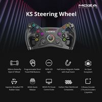 Moza Racing - KS Gaming Steering Wheel - Black - Left View