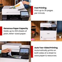 Canon - imageCLASS MF753Cdw II Wireless Duplex Color All-In-One Laser Printer with Fax and 50-She... - Left View