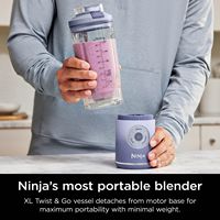 Ninja - Blast Max Portable Blender with 22oz Twist & Go Vessel - Lavender - Left View