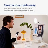 Elgato - Wave Neo Wired Cardioid Condenser USB Microphone - Left View