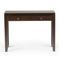 Simpli Home - Cosmopolitan Console Sofa Table - Mahogany Brown - Left View