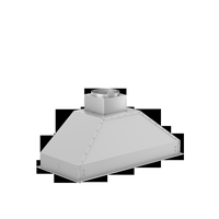 ZLINE - 40 inches - Externally Vented - Range Hood Insert - Stainless Steel - Left View