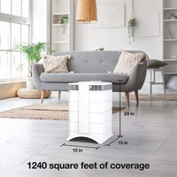 IQAir HealthPro Compact XE Air Purifier - White - Left View