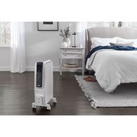 De'Longhi - Dragon Digital Full Room Radiant Heater - White - Left View