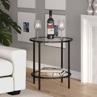 Camden&Wells - Laurita Side Table - Obsidian - Left View