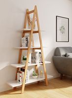 Universal Expert - Abacus Ladder Bookshelf - Oak - Left View