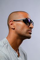 GUNNAR - Tallac Computer Glasses with Blue Light Reduction, Amber Lenses - Onyx - Left View
