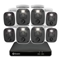 Swann - SwannForce 4K Security Camera System, 8x Bullet Analog CCTV Cameras, Microphone and Siren... - Left View
