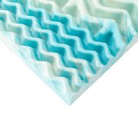 Bestier - 3 Inch 5-Zone Memory Foam Mattress Topper, Gel Infused Foam Mattress Topper for Pressur... - Left View