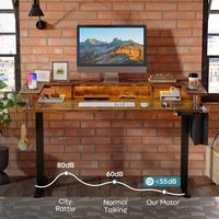 Bestier Gaming Adjustable Standing Desk with Storage and Monitor Stand - 58