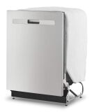 Whirlpool - 24 inch Top Control Built-In Dishwasher with 3rd Rack, Fan Dry,  51 dBA - Stainless S... - Left View