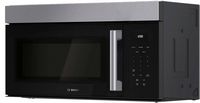Bosch - 100 Series 1.7 Cu. Ft. Over-the-Range Microwave - Stainless Steel - Left View
