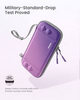tomtoc - FancyCase-G05 Slim Case for Nintendo Switch - OLED Model, Nintendo Switch, EVA hard shel... - Left View