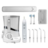 Waterpik - Complete Care 5.0 Water Flosser and Triple Sonic Toothbrush - White - Left View