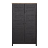 Sauder - Cottage Road Storage Cabinet - Raven Oak - Left View