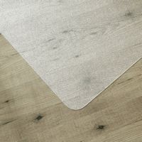 Floortex - Lipped APET Chair Mat for Hard Floors 36 x 48 inches - Clear - Left View