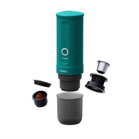Nano Portable Electric Espresso Machine Single Serve Coffee Maker - Outin Teal - Left View