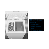 Insignia™ - 3.5 Cu. Ft. Garage-Ready Chest Freezer - White - Left View