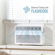 Keystone - 24,000 BTU 1,500 Sq. Ft. 230V Window Mounted Inverter Air Conditioner with Remote Cont... - Left View