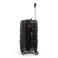 Bugatti - Budapest Hard Case Luggage Set (3-Piece) - Black - Left View