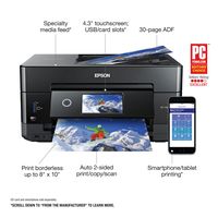 Epson - Expression Premium XP-7100 Wireless All-In-One Inkjet Printer - Black - Left View