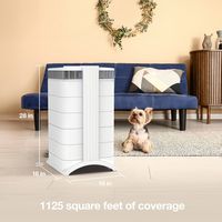 IQAir HealthPro Plus XE Air Purifier - White - Left View