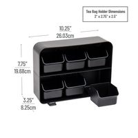 Mind Reader - Tea Bag Organizer, Tea Station Organizer, Countertop Storage, Plastic, 10.25