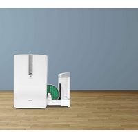 Sharp - Air Purifier and Humidifier with Plasmacluster Ion Technology Recommended for Medium-Size... - Left View