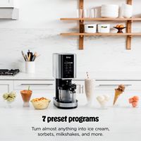 Ninja - CREAMi, Ice Cream Maker, 7 One-Touch Programs - Cloud Silver - Left View