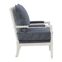 OSP Home Furnishings - Kaylee Spindle Chair - Indigo - Left View