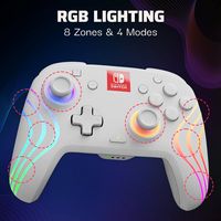 PDP - Afterglow Wave Wireless Pro Controller with Motion for Nintendo Switch, and Nintendo Switch... - Left View