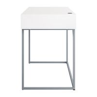 CorLiving - Auston 1-Drawer Desk - White - Left View