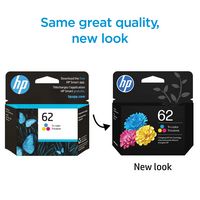 HP - 62 Standard Capacity Ink Cartridge - Tri-color - Left View
