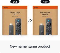 Amazon - Fire TV Stick 4K Plus (newest model) AI-powered Fire TV Search, Wi-Fi 6 Streaming Device... - Left View