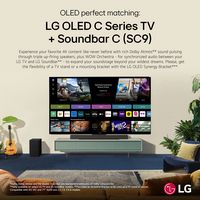 LG - 3.1.3 Channel SC9S Soundbar with Wireless Subwoofer, Dolby Atmos, WOW Orchestra - Black - Left View