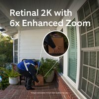Ring - Battery Doorbell Plus (newest model) Retinal 2K with wide-angle video, up to 6x Zoom, Nigh... - Left View